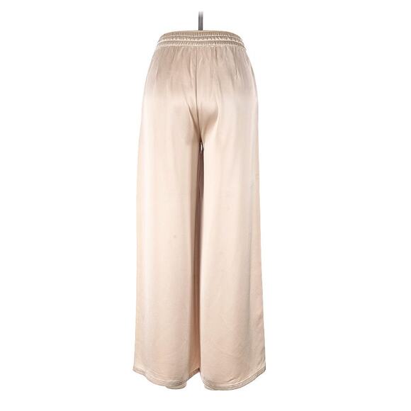 Interdee Paris Cream/Champagne Satin Wide Leg Pants - S - Picture 2 of 2